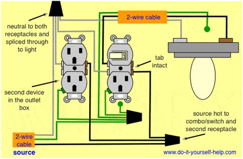 how to wire switch in metal box|combo switch receptacle wiring diagram.